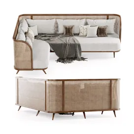 Large corner garden sofa hlc